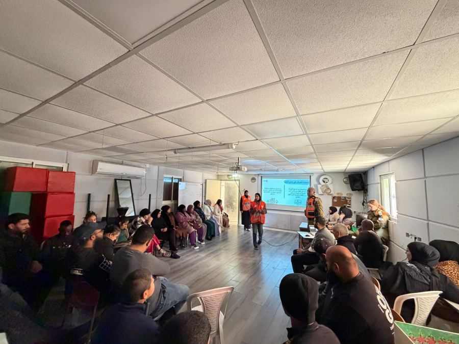 المركز الجماهيري رهط ينظم تمرين طوارئ لذوي الهمم بالشراكة مع الجبهة الداخلية 